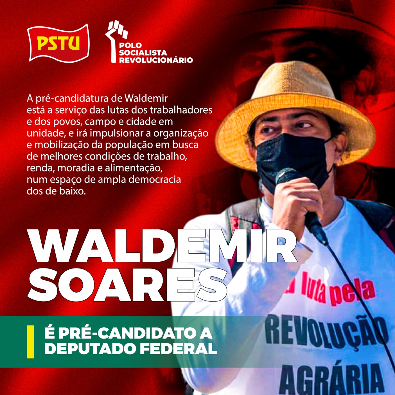 PSTU-São Carlos apresenta pré-candidatura de Waldemir Soares a deputado federal