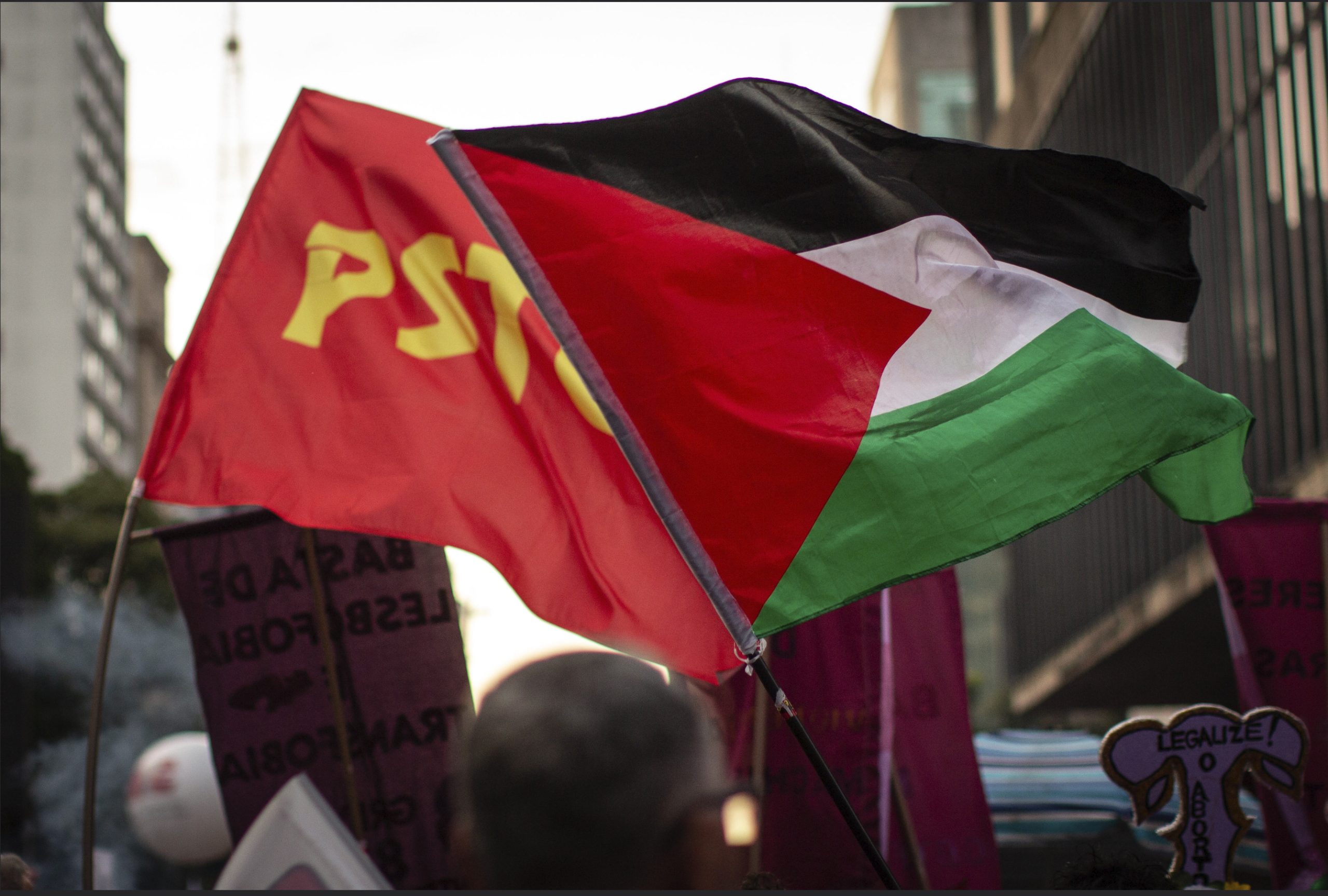 Contra os ataques de Bolsonaro e da extrema direita ao PSTU por defender o povo Palestino