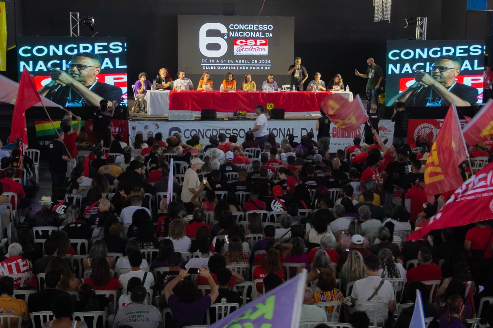 6º Congresso da CSP-Conlutas: 1.400 ativistas reafirmam independência e caráter combativo