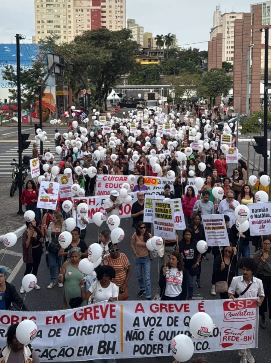 Greve da Educação em BH: A força está nas ruas e é hora de exigir reabertura de negociação já!