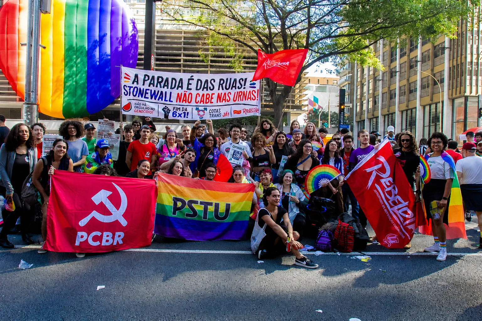 Orgulho é rebelião: PSTU leva às ruas a defesa de uma Parada LGBT+ de luta