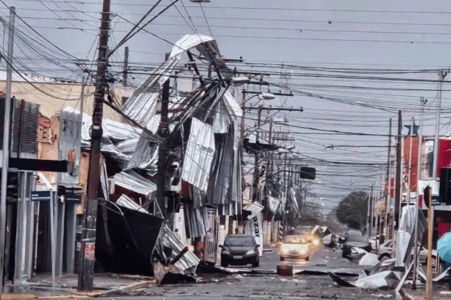 Temporal destroi Ribeirão Preto e região escancarando descaso dos governos com desastres das crises climáticas