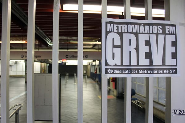 SP: Contra punições, metroviários paralisaram linhas 1, 2, 3 e 15 do Metrô na manhã de hoje