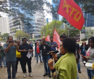 Vera (PSTU) participa de ato com operárias e operários da CSN em São Paulo