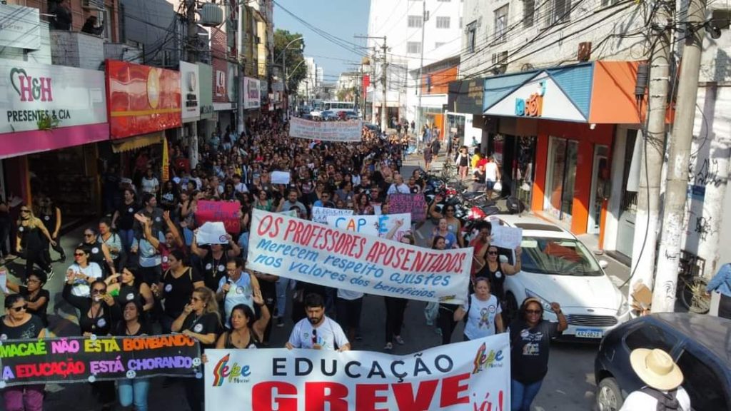 RJ: Trabalhadores da Educação de Macaé realizaram greve de 72 horas. A luta continua!