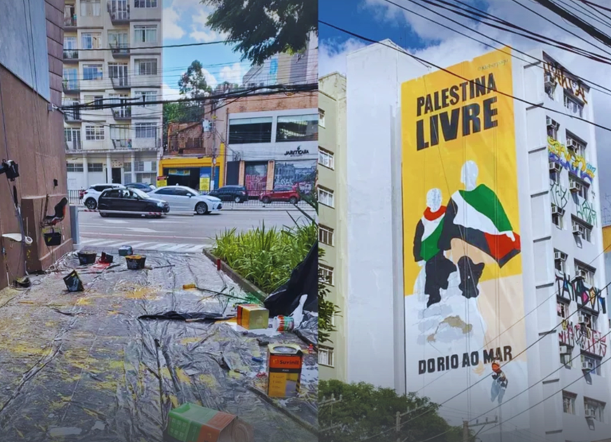 Nota denuncia violência contra artistas em defesa da Palestina, em SP